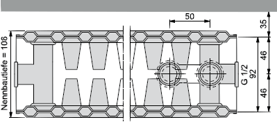 Anschlussmaße Ventilheizkörper Typ 22