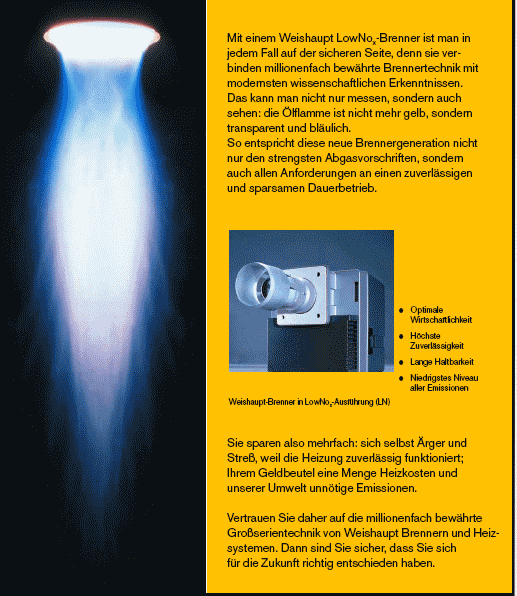 Moderne Weishaupt Brenner