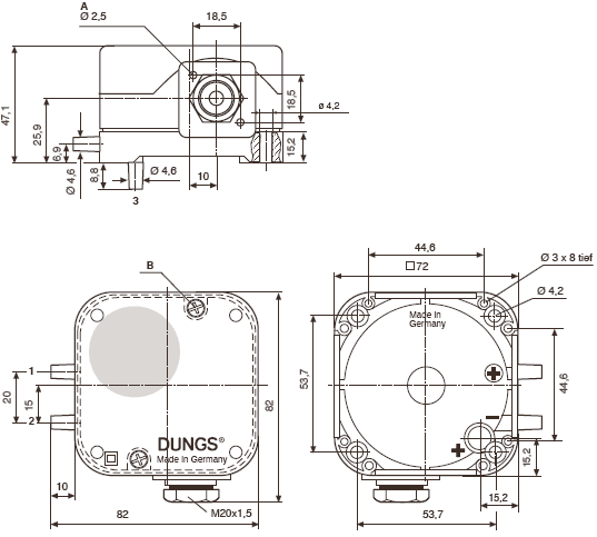Abmessungen Druckwächter