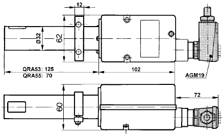Abmessungen QRA5...Serie