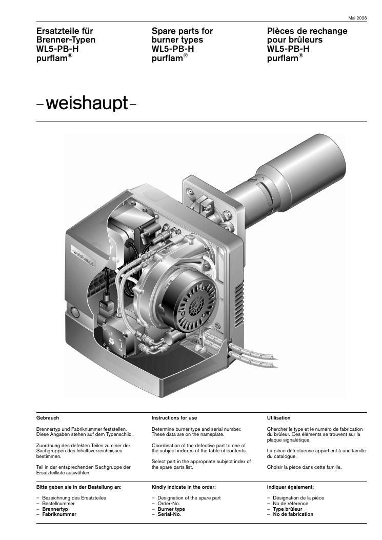 Weishaupt Heizsystem WL5-PB-H purflam®