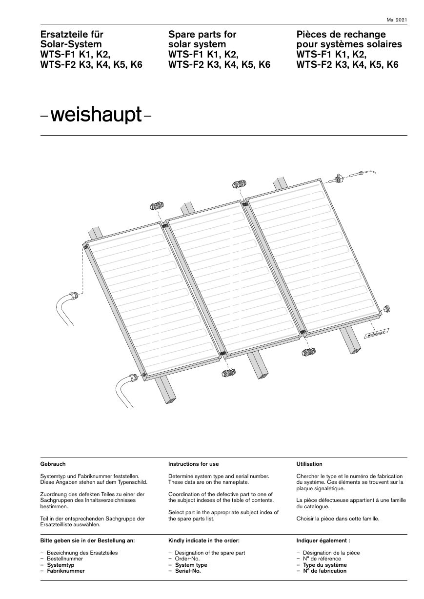 Weishaupt Solar-System WTS-F1 / WTS-F2