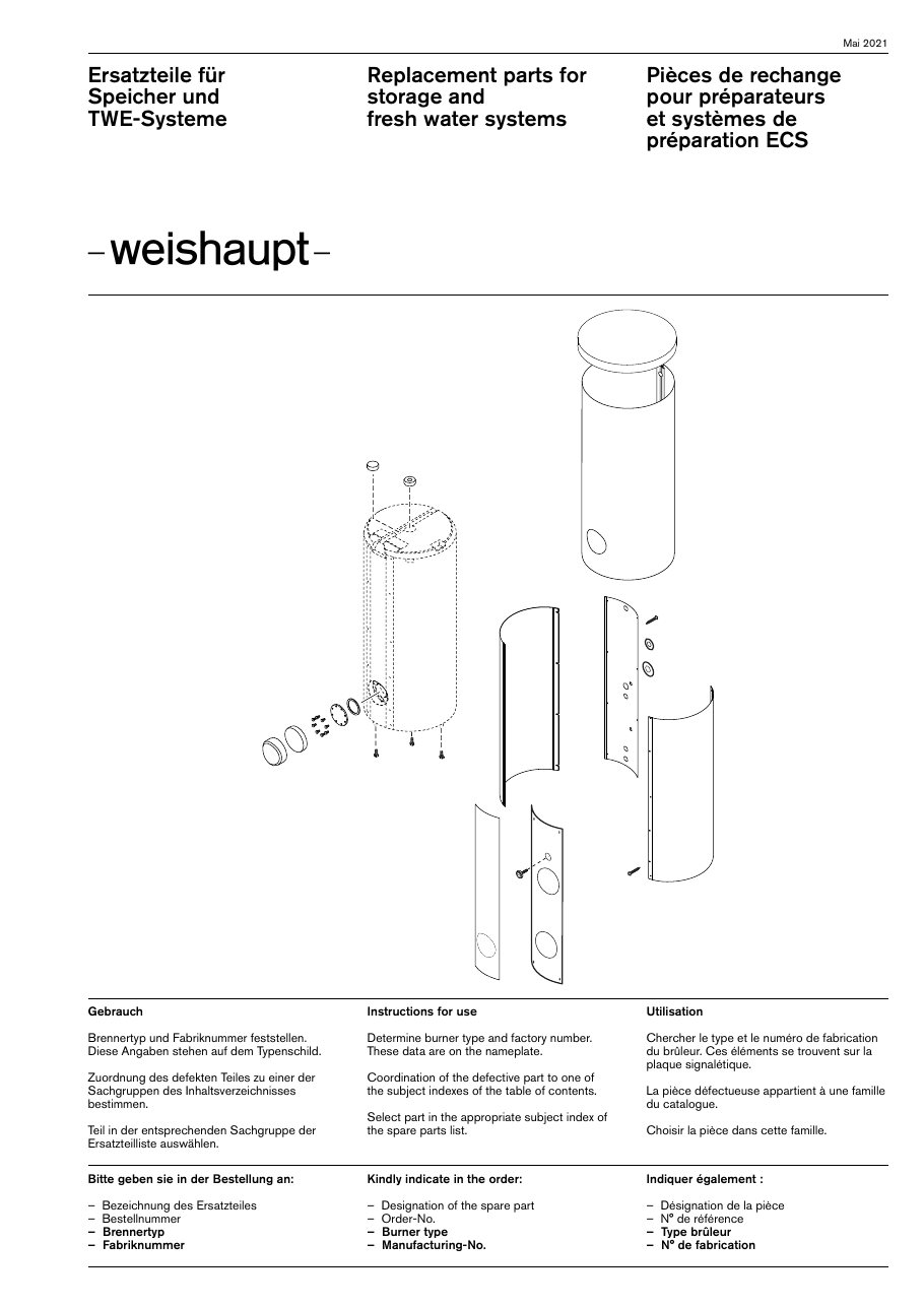 Weishaupt Speicher und TWE-Systeme