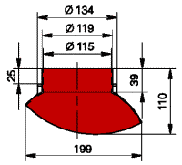 Bild von Rohrdurchführung Adapter Ø 125 mm Klöber schwarz