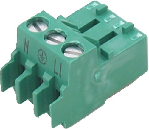 Bild von Gegenstecker 3-polig grün ZP, A1