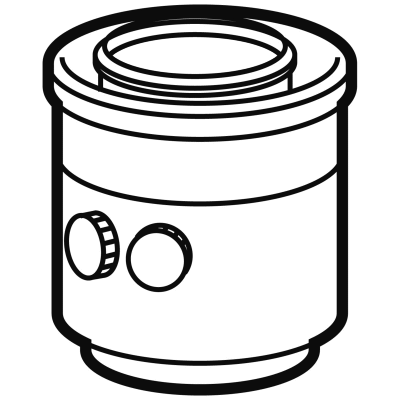 Bild von Kesselanschlussstück weiß für WTC 25 N/F