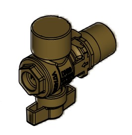 Bild von Gaseckhahn DN20 mit TAE G3/4-R3/4