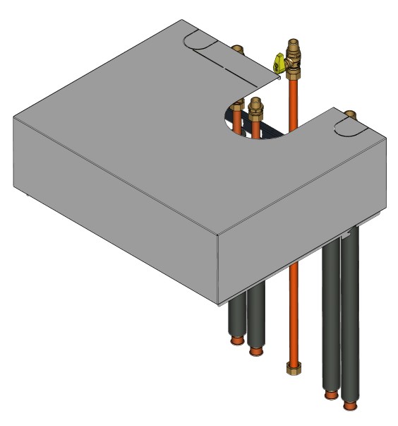 Bild von Aufbau-Kit mit Mischer für Aufputzinstallation