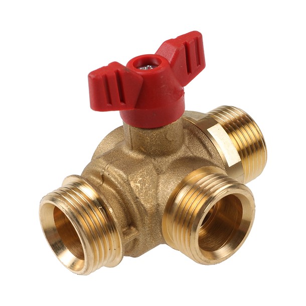Bild von Kugelhahn 3/4'' Heizkreis-Vorlauf rot