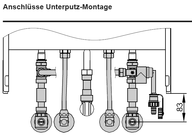 Bild von Adapter Gas-Kombi UP Pendola-Vitopend
