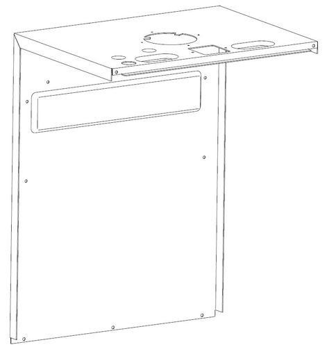 Bild von Rückwand Deckel CGB-2, CGW