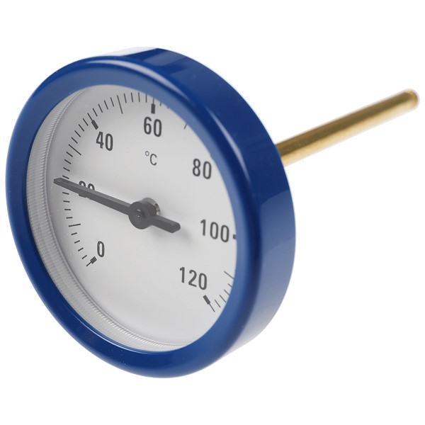 Bild von Thermometer blau 0-120°C. Ø51 mm