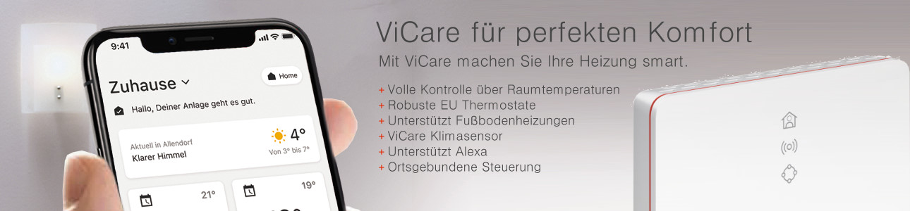 Viessmann ViCare Einzelraumregelung für höchsten Komfort