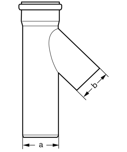 Bild von Sammlerrohr lang PP DN200 x 1230