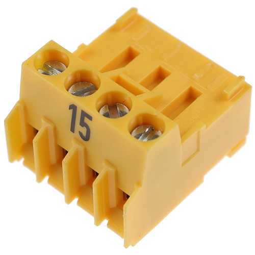 Bild von Stecker Nr.15 4-polig gelb Rast 5