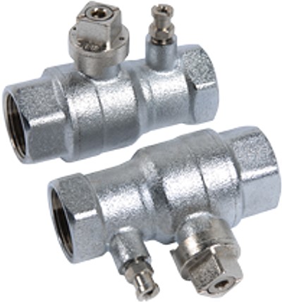 Durchgangshahn 3/4" AP-Montage (2 Stück)