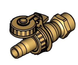 Bild von Kugelhahn 1/2" mit Vierkant