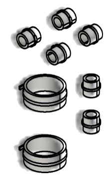 Bild von Befestigungs-Set Kapillarrohr