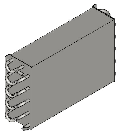 Bild von Verdampfer VC 160-A mit 4 Rohrreihen