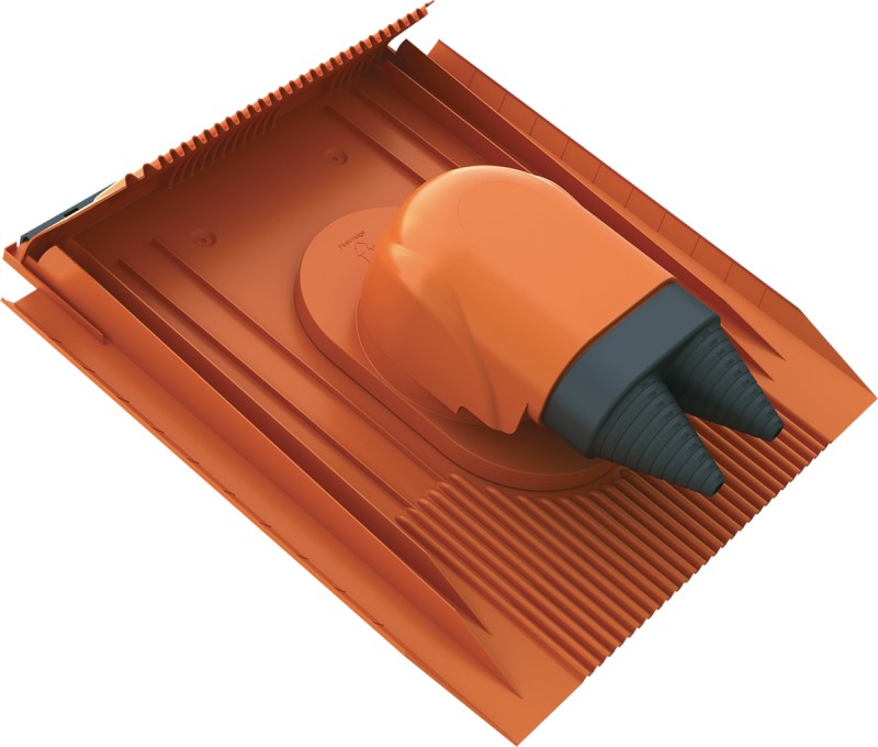 Bild von Dachdurchführung Solar dachsteinrot