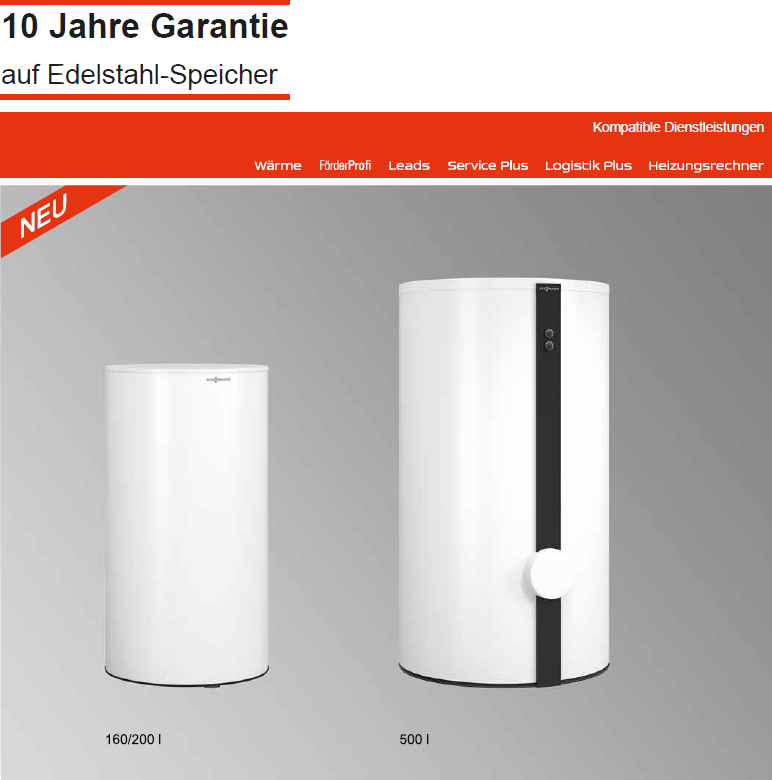 Bild für Kategorie Vitocell 300-V INOX 160-500 L