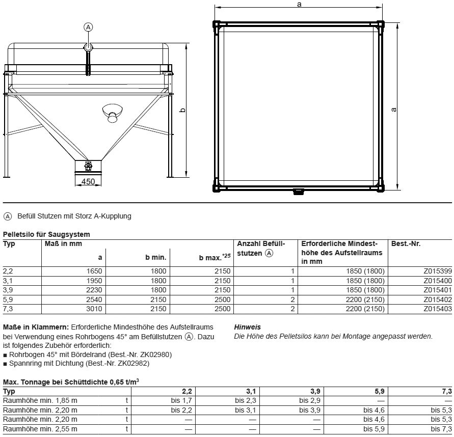 Bild von Pelletsilo Typ 7,3