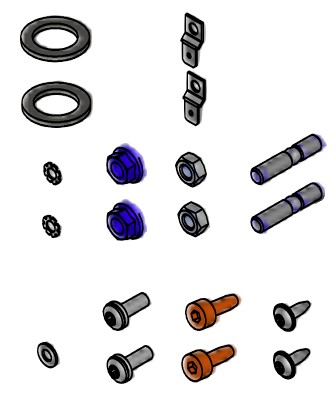 Bild von Kleinteile-Set Brenner CU3A
