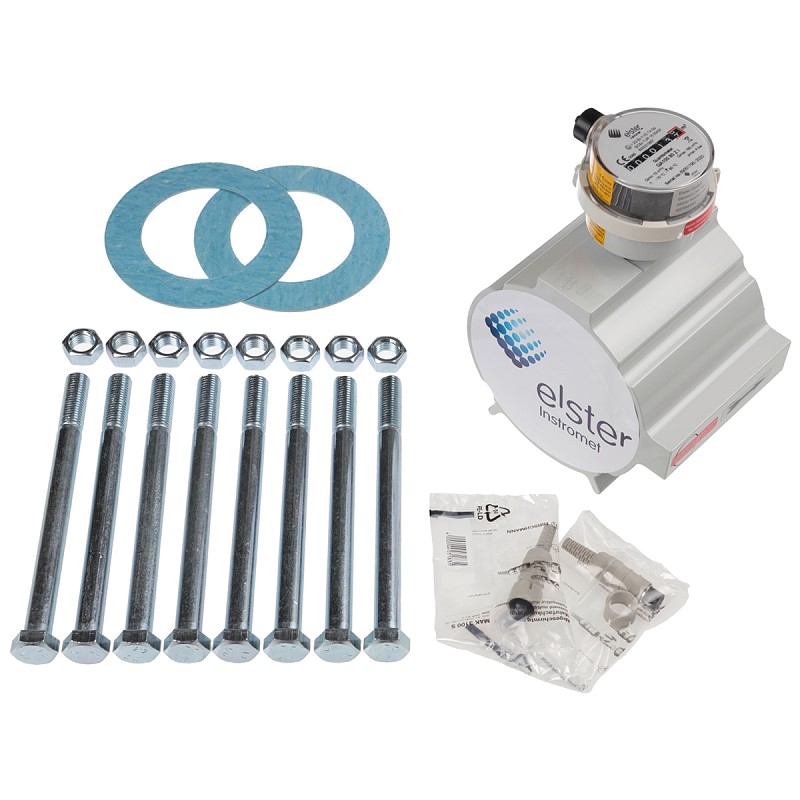 Bild von Gaszähler Set QA100/ZI DN80/PN4 QN 10-160m³/h