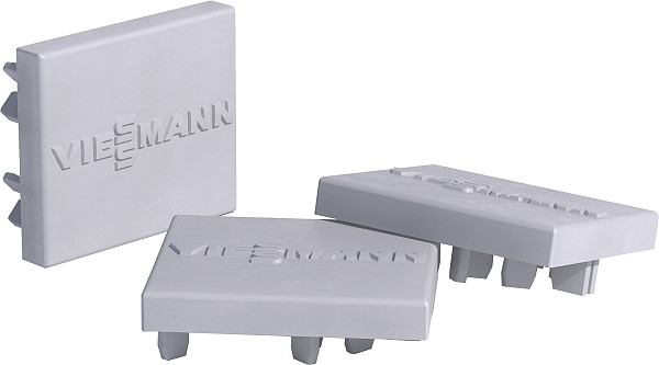 Bild von Abschlusskappe (grau) 50x37 mm (Set)