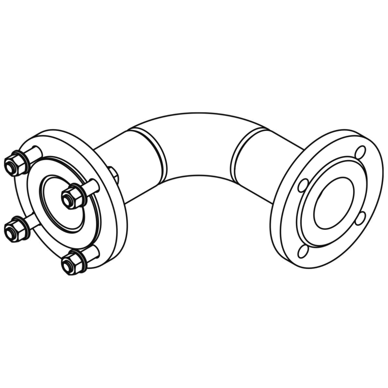 Bild von Gas-Winkelverbindungs-Set DN50 PN6 AE (Außeneck)