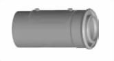 Bild von Luft-/Abgasrohr DN60/100