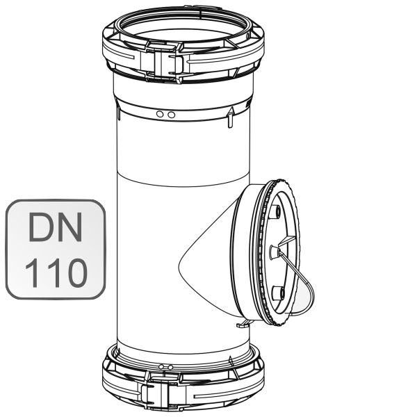 Bild von Revisionsstück PP DN110 flex