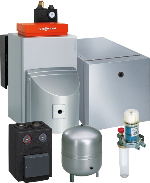 Bild von Vitorondens 200-T 20,2 kW mit Mischer und Vitocell 100-H CHA 160 Liter