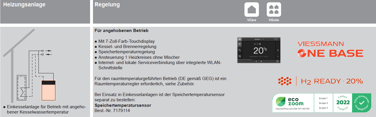 Vitocrossal 300 CI3 für angehobenen Betrieb Vitocrossal 300 CI3 für angehobenen Betrieb
