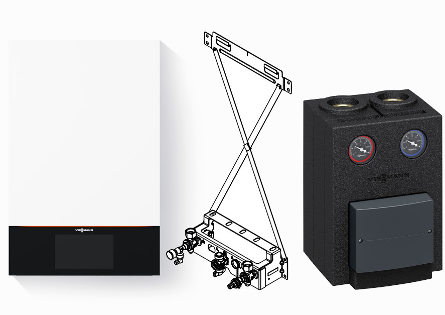 Bild von 11kW Vitodens 300-W Paket Ergänzung für Solarthermie