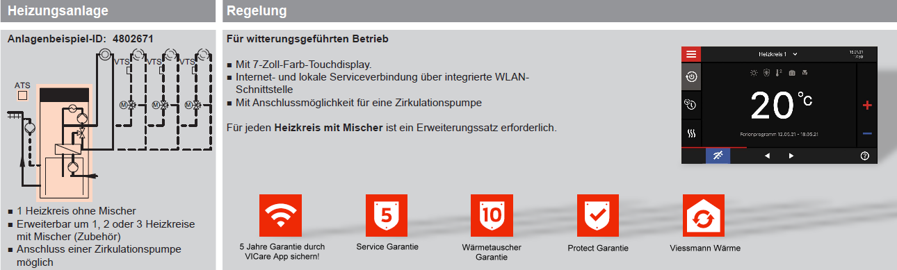 Viessmann Pakete Vitodens 333-F mit Ladespeicher und Anschlusszubehör Viessmann Pakete Vitodens 333-F mit Ladespeicher und Anschlusszubehör