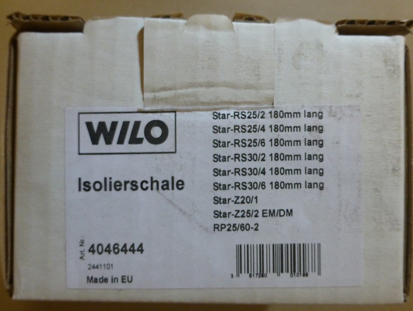 Bild von WILO Wärmedämmschale Grösse 14