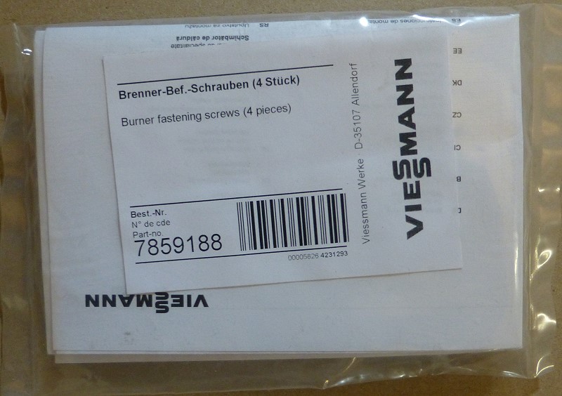 Bild von Schrauben Brennertür (4 Stück) für Vitodens