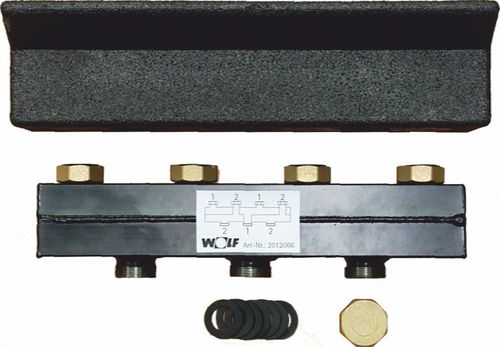 Bild von Verteilbalken für 2-Heiz-/Mischerkreise