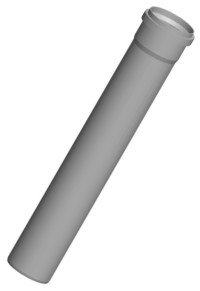 Bild von Wolf Abgasrohr DN80 einwandig 2000 mm