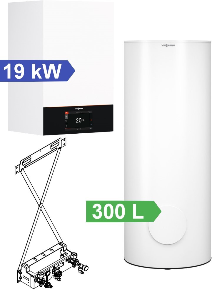 Bild von 19kW Vitodens 300-W Paket mit 300 L Standard Speicher