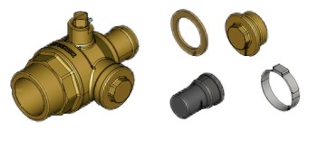 Bild von Kugelhahn/Filter AG-Schlauchtülle