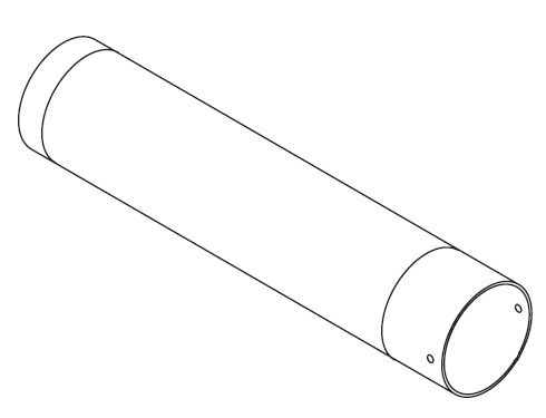 Bild von Mischrohr innen Ø120 x 569 mm für RGL70/2-LN