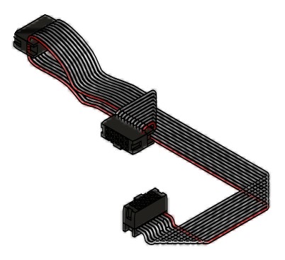 Bild von Flachbandleitungen für Wifi-Modul & HMI 