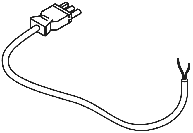 Steckerkabel Nr.3/N FU/Motordauerlauf Netzzuleitung