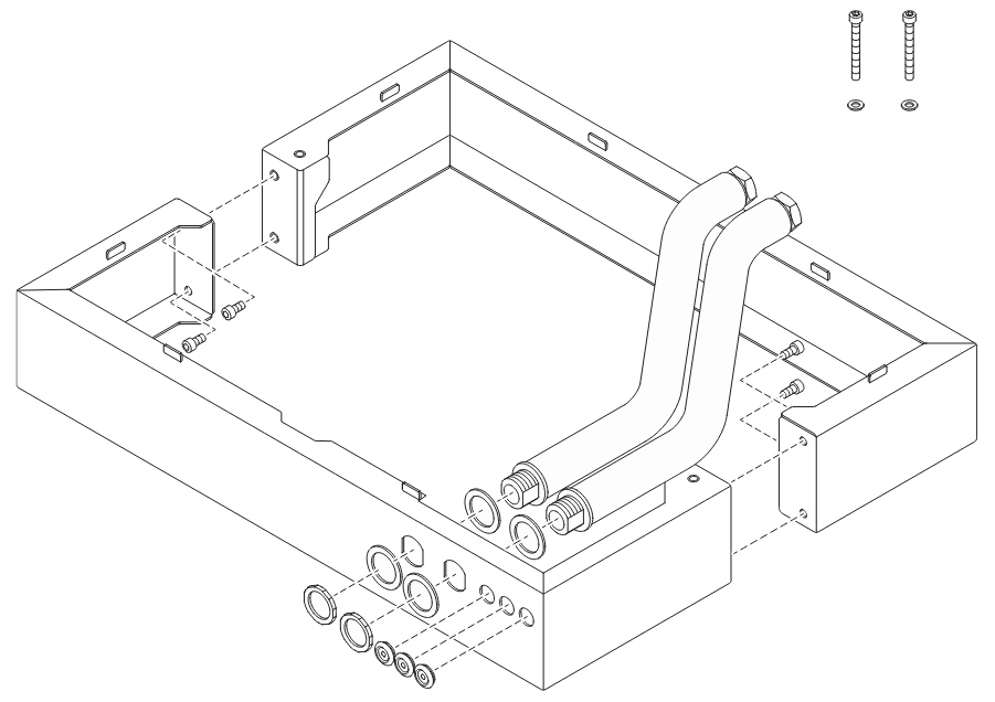 Bild von Distanzrahmen WAB komplett mit Rohren