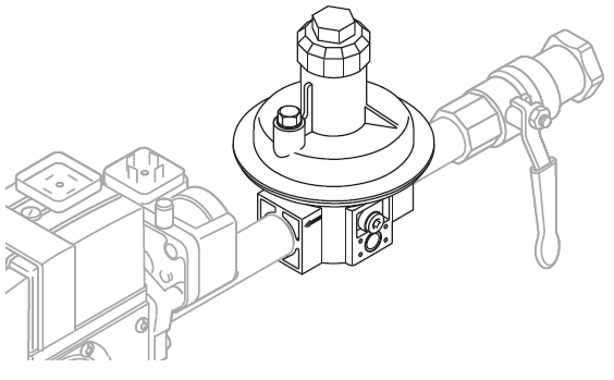 Armatur R 3/4 >150 mbar mit FRS-Regler