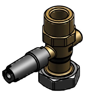 Kugelhahn DN25 Sensor geschlossen Divicon