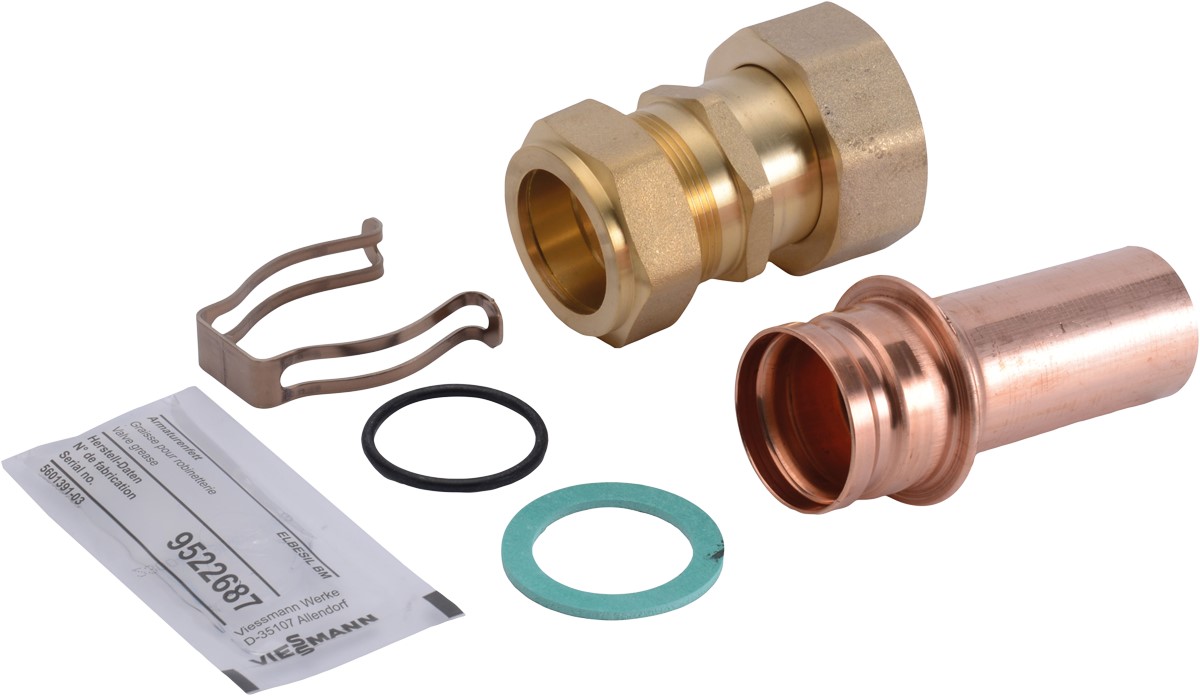 Rohrhülse mit Klemmringverschraubung Ø 22 mm Steck  