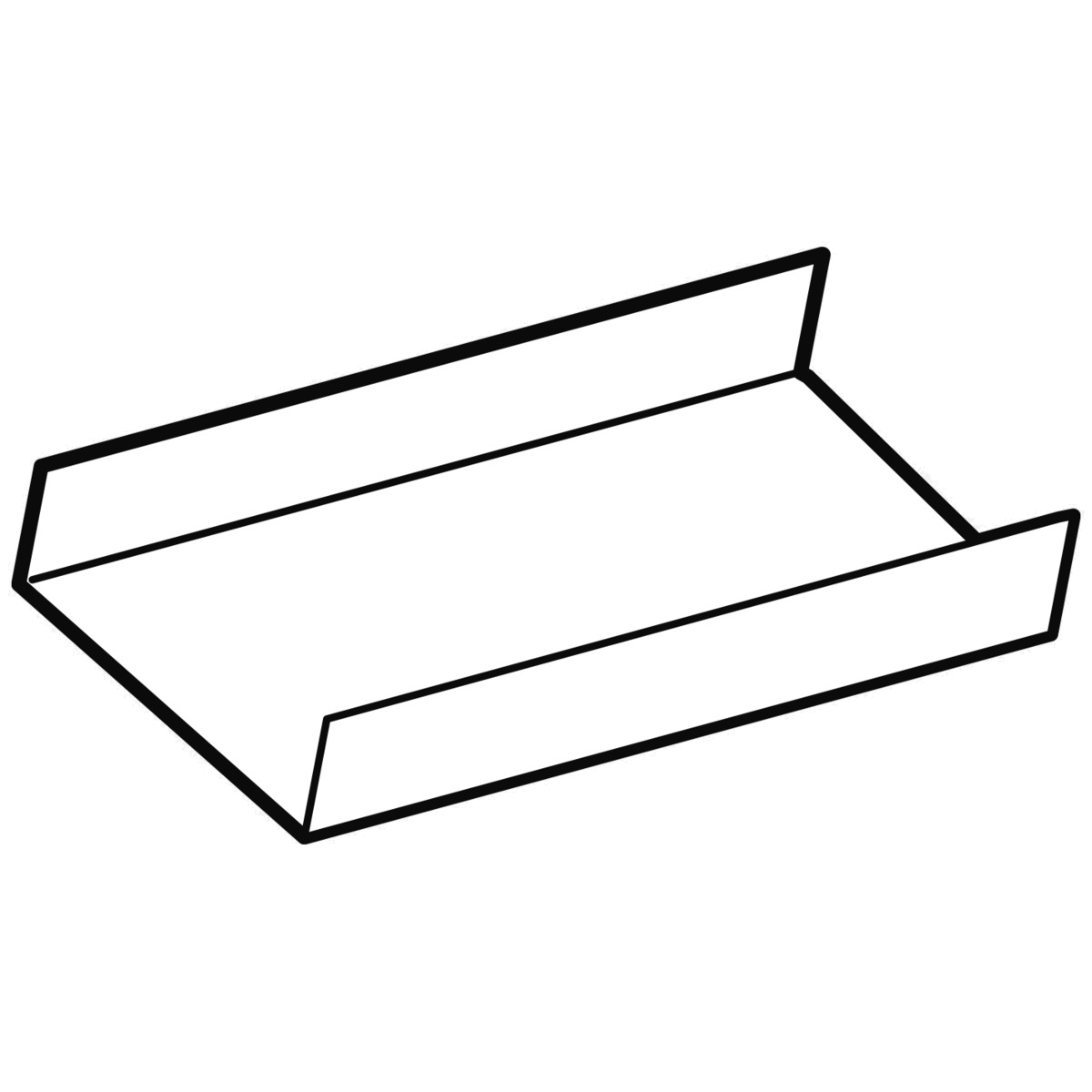 Stoßblech für Montagebrett 120 mm